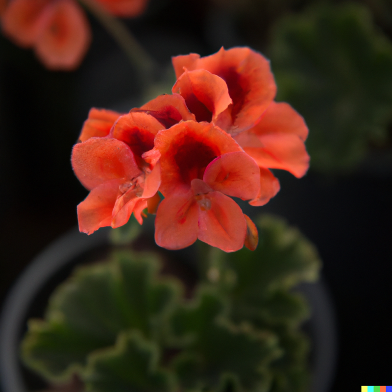 Pelargonium x 'Angel Eyes Orange'
